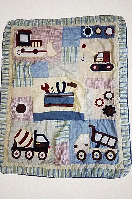 Baby Crib Quilt Constructor Theme for Baby Boy Crib Bed