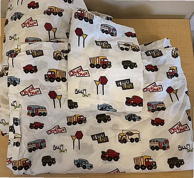 Circo TWIN Sheet Set Transportation Car Truck Flat Fitted & Pillowcase