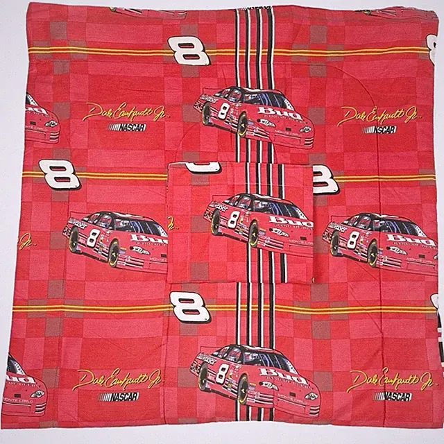 Dale Earnhardt Jr NASCAR Comforter Twin Red #8 Bedding 2 Pillowcases