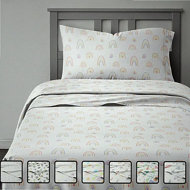 Kids 4 Piece Sheet Set, Cute & Cozy Wrinkle-Free, Multiple Designs by CGK Linens