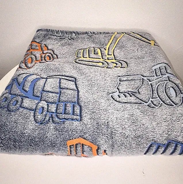 Kids Construction Vehicles Throw Blanket • 50x70