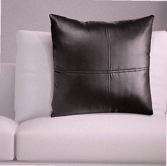 Leather Pillow Cover Cushion Soft Throw Case Decor Home Living Decorative All