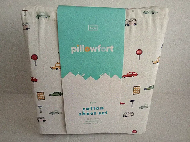 Pillowfort Twin Sheet Set Cars Print 100% Cotton Brand New in Package Kids Room