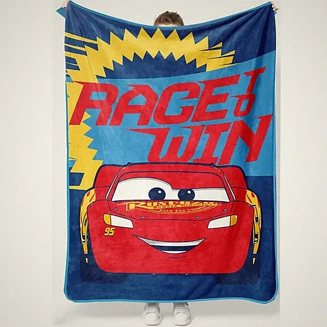 Speedy Vehicle Adventure Flannel Blanket Soft Bed Sofa Throw