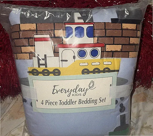 Toddler Bedding Set Everyday Kids 4 Pc. Construction Set Trucks Bulldozers New