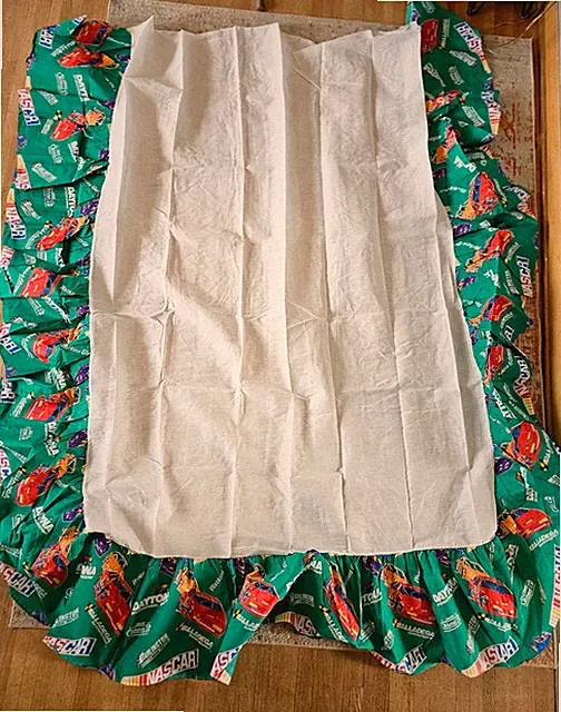 Vintage 90's NASCAR Full Size Bed Skirt - The Bibb Company